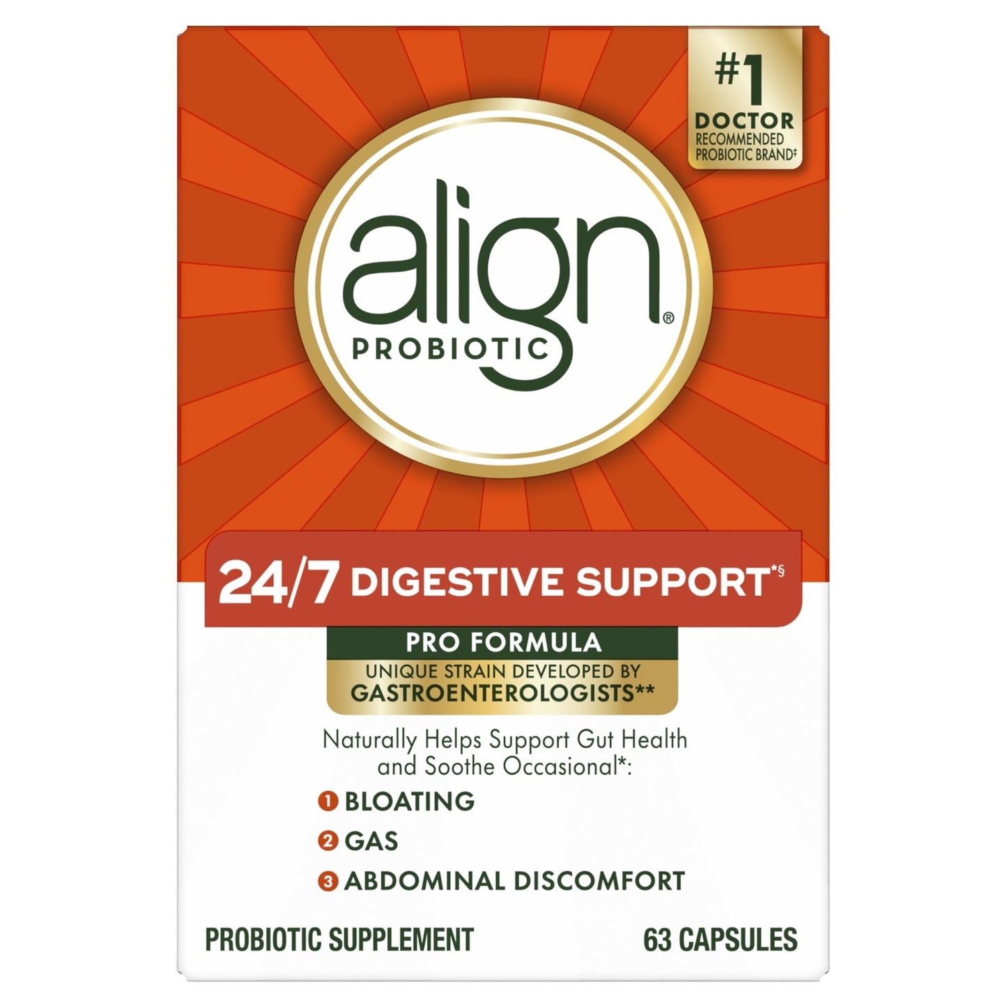 Align Probiotic, Pro Formula, Probiotics for Women and Men, Probiotics for Digestive Health, Men and Womens Probiotic Capsules Help Relieve - Maple Wellness Supplements