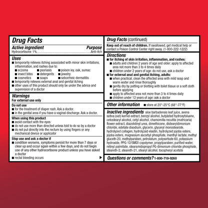 Amazon Basic Care Maximum Strength Anti-Itch Cream, Hydrocortisone 1 Percent Intensive Healing Formula, 1 ounce (Pack of 1) - Maple Wellness Supplements