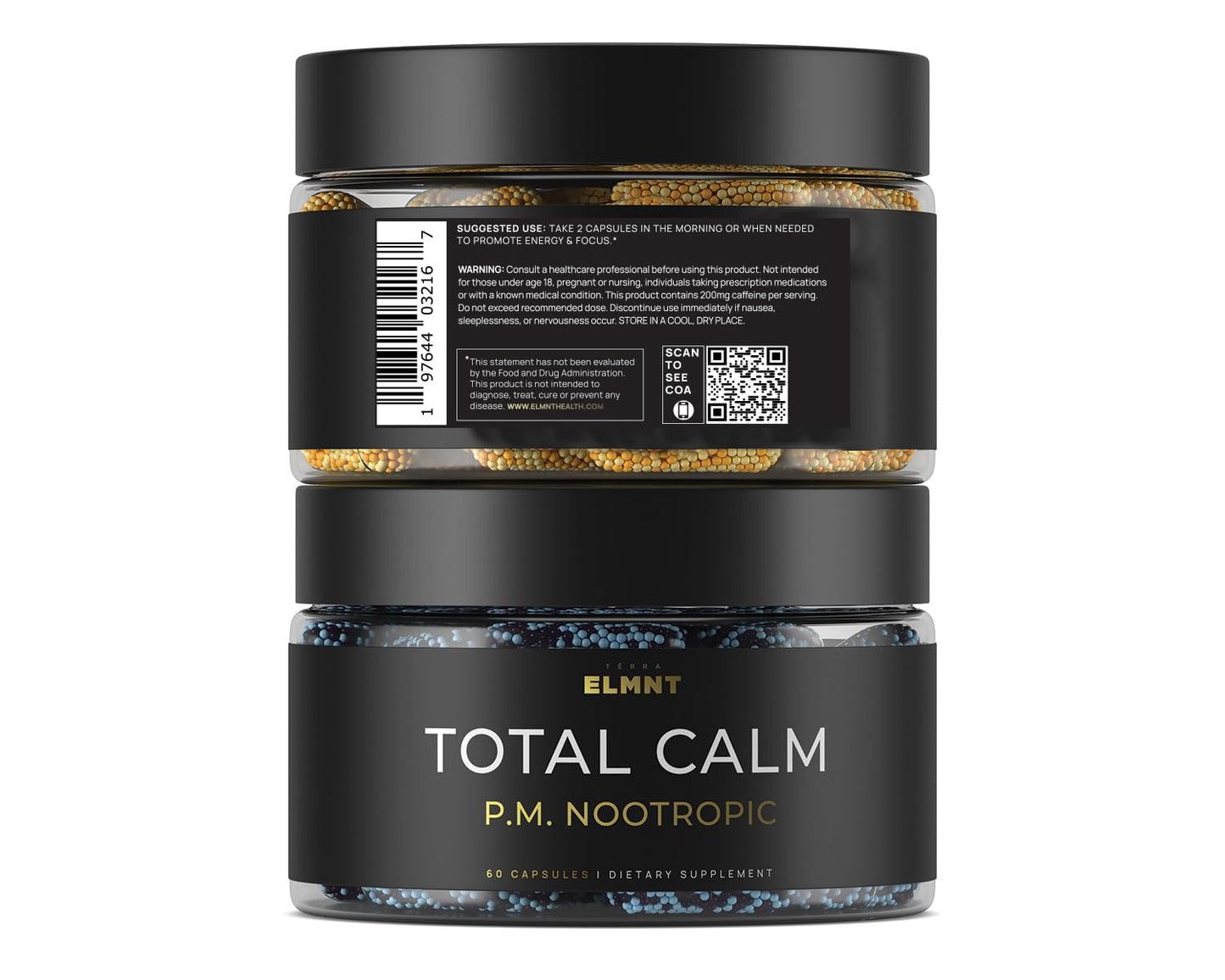 AMPM Nootropic Total Focus + Calm 9X Strength w. Caffeine, L-Theanine, Alpha GPC, L-Tyrosine, Ashwagandha - X-Release Energy Pills Nootropics Brain Support Supplements for Memory and Focus Supplement - Maple Wellness Supplements
