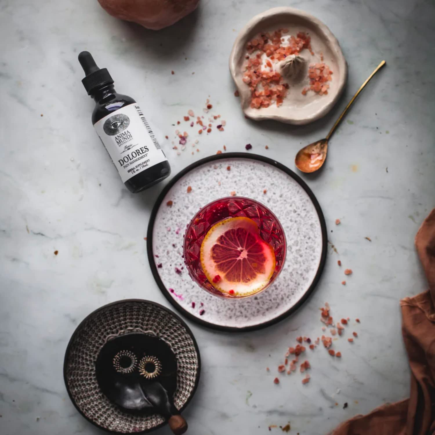 Anima Mundi Apothecary Dolores Tonic - Herbal Pain Management Supplement - Liquid Drops for Pain Management Support (2oz / 59ml) - Maple Wellness Supplements
