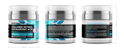 Anti-Aging Face Moisturizer with Retinol, Collagen & Hyaluronic Acid - Made in USA - Maple Wellness Supplements
