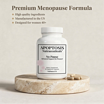Apoptosis Menopause Supplement for Women – Supports Hot Flash Relief, Mood Balance, Energy & Vitality – with L-Arginine – 60 Capsules – Made in USA - Maple Wellness Supplements