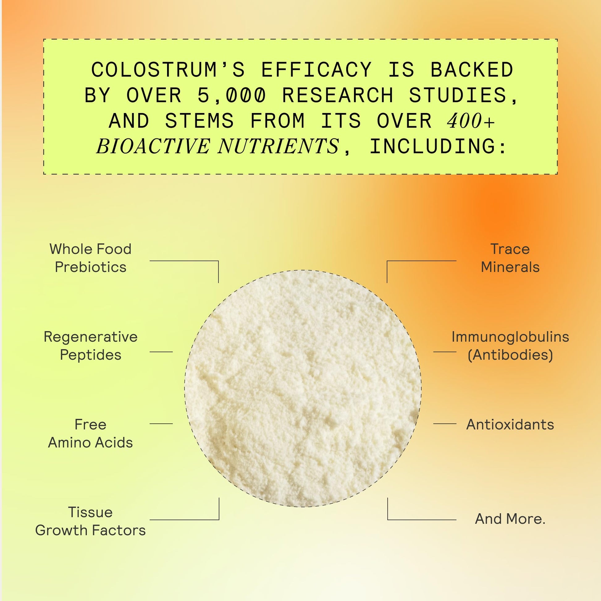 ARMRA Colostrum™ Premium Powder, Grass Fed, Gut Health Bloating Immunity Skin & Hair, Contains 400+ Bioactive Nutrients, Keto, Gluten & Fat Free (Blood Orange Bundle | 90 Servings) - Maple Wellness Supplements