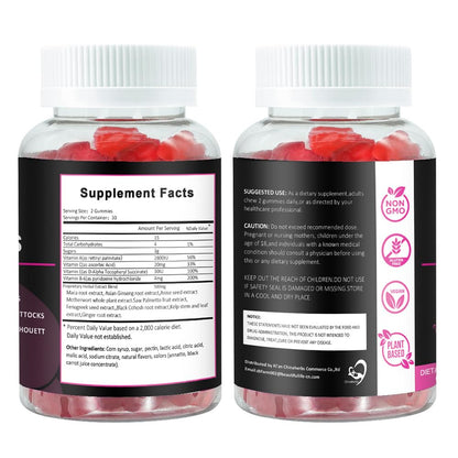 Aromlife BBL Gummies for Women, Pack of 3, Bear Shape Booty Gummies with Herbal Ingredients, BBL Vitamin Gummy with Fenugreek, Asian Ginseng, Motherwort, Saw Palmetto, Anise Seed & Vitamin C - Maple Wellness Supplements