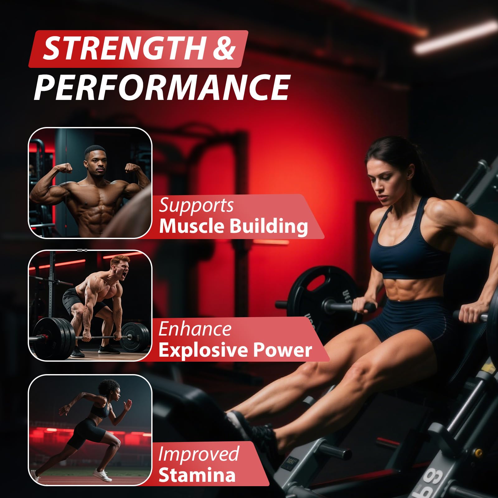 Asumtal Creatine Monohydrate Gummies for Men & Women, Creatine Monohydrate Supplement for Muscle Growth, Strength & Energy Support - Maple Wellness Supplements