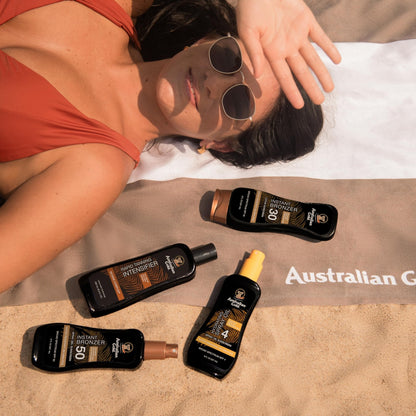 Australian Gold Spray Gel Sunscreen with Instant Bronzer SPF 50, 8 Ounce | Moisturize & Hydrate Skin - Maple Wellness Supplements