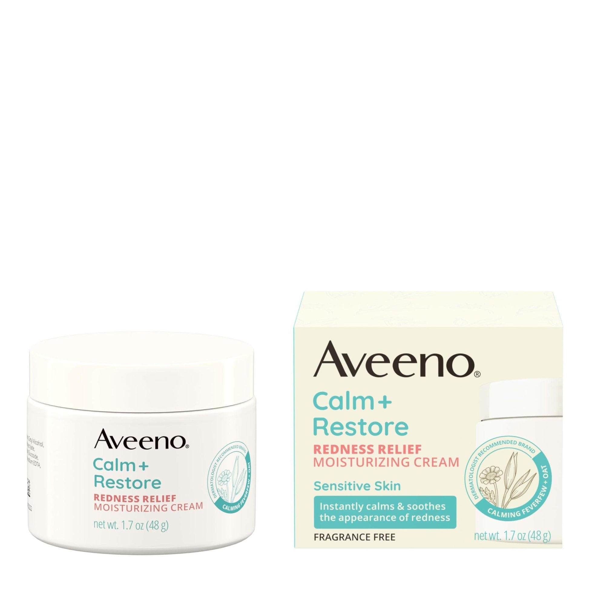 Aveeno Calm + Restore Facial Moisturizer Face Cream for Redness Relief, Non-Comedogenic - Maple Wellness Supplements