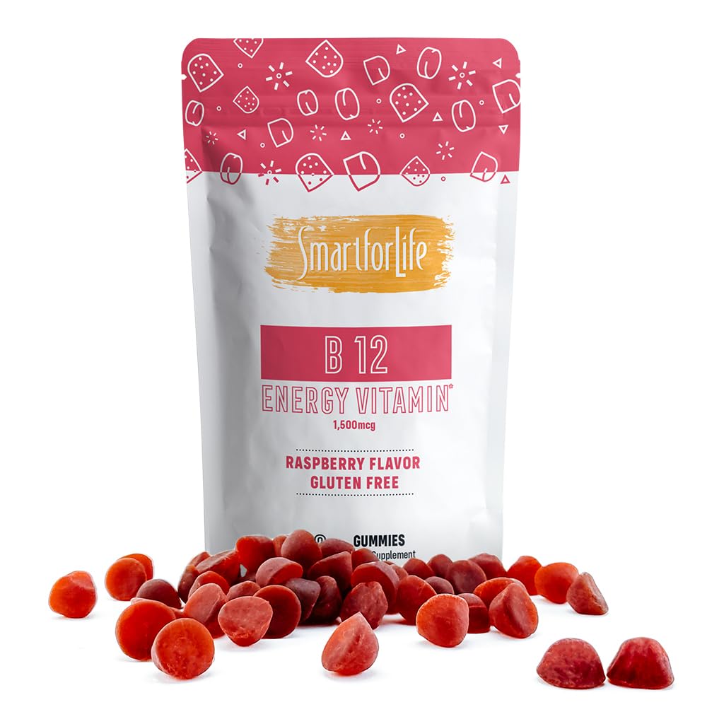 B12 Gummy Vitamins - 1500 mcg Vitamin B12 Gummies for Adults and Kids - Helps with Energy, Metabolism, Bone Nervous System Support - Maple Wellness Supplements