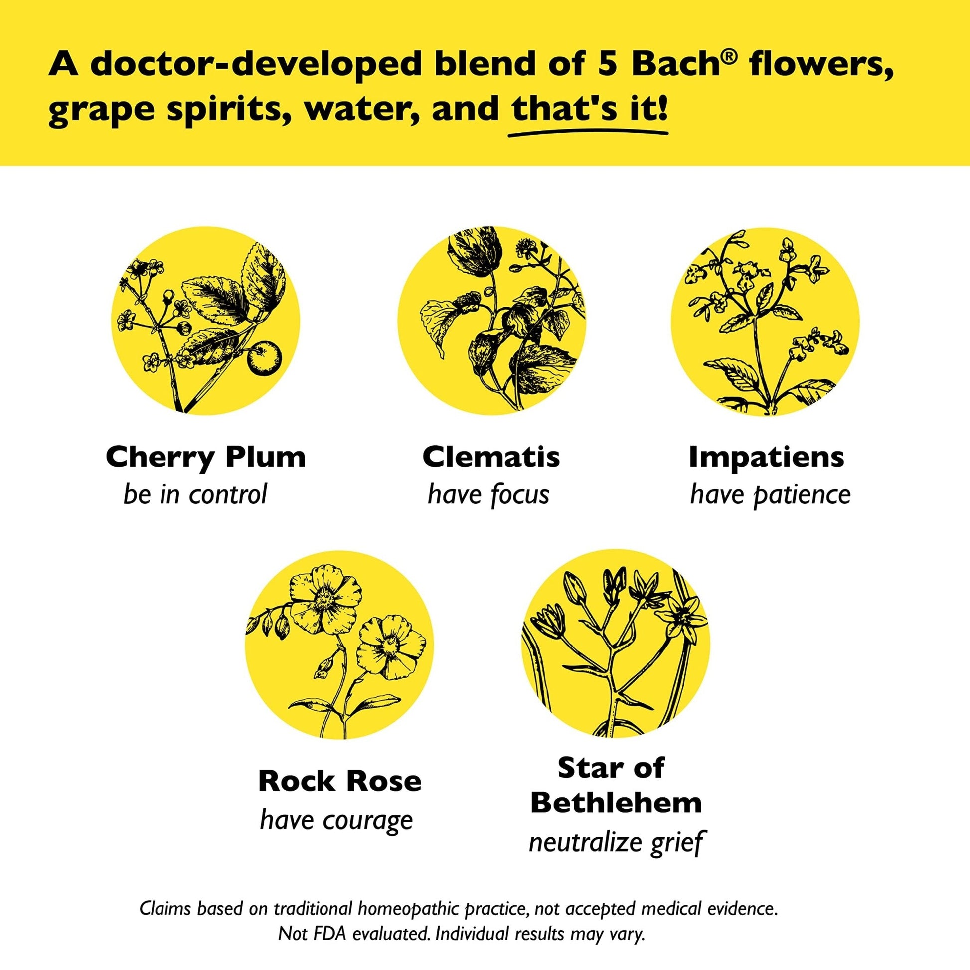 Bach Rescue Remedy Dropper, Natural Stress Relief, Homeopathic Flower Essence, Vegan, Gluten & Sugar-Free, Non-Habit Forming, 2 Pack, 10mL Ea Visit The Rescue Store - Maple Wellness Supplements