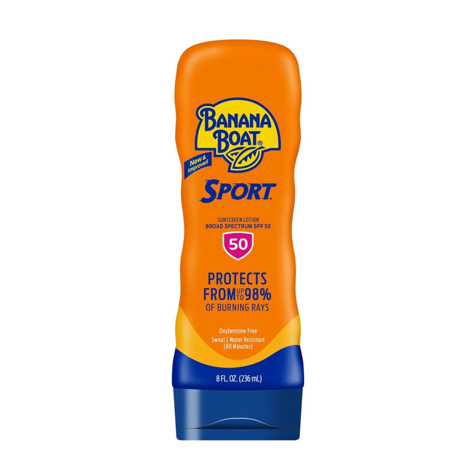 Banana Boat Sport Ultra SPF 50 Sunscreen Lotion, 8oz | Banana Boat Sunscreen SPF 50 Lotion, Oxybenzone Free - Maple Wellness Supplements