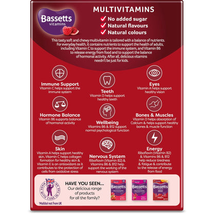 Bassetts Vitamins Adults Multivitamins 30's, 97.2 g - Maple Wellness Supplements
