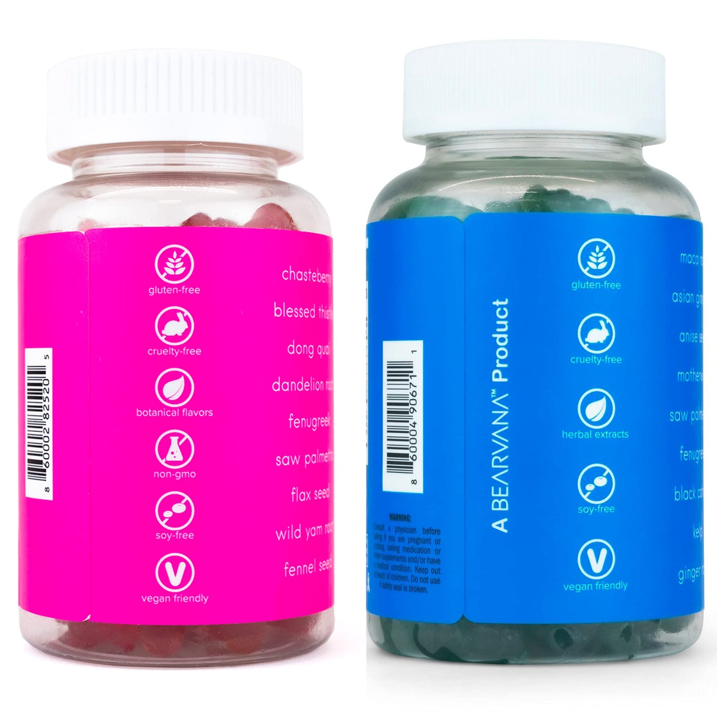 BEARVANA Gummies Combo Pack - Chest and Bum Gummies - Workout Aid - Women’s - Maple Wellness Supplements