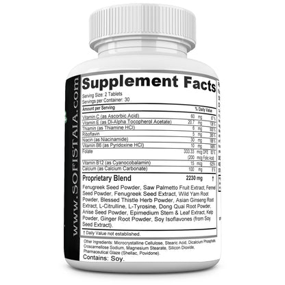 BEAUTIFYEM Sofistaia BUTTLARGER Natural Enhancement Supplement, 60 Tablets, Essential Nutrients for Curves and Confidence - Maple Wellness Supplements