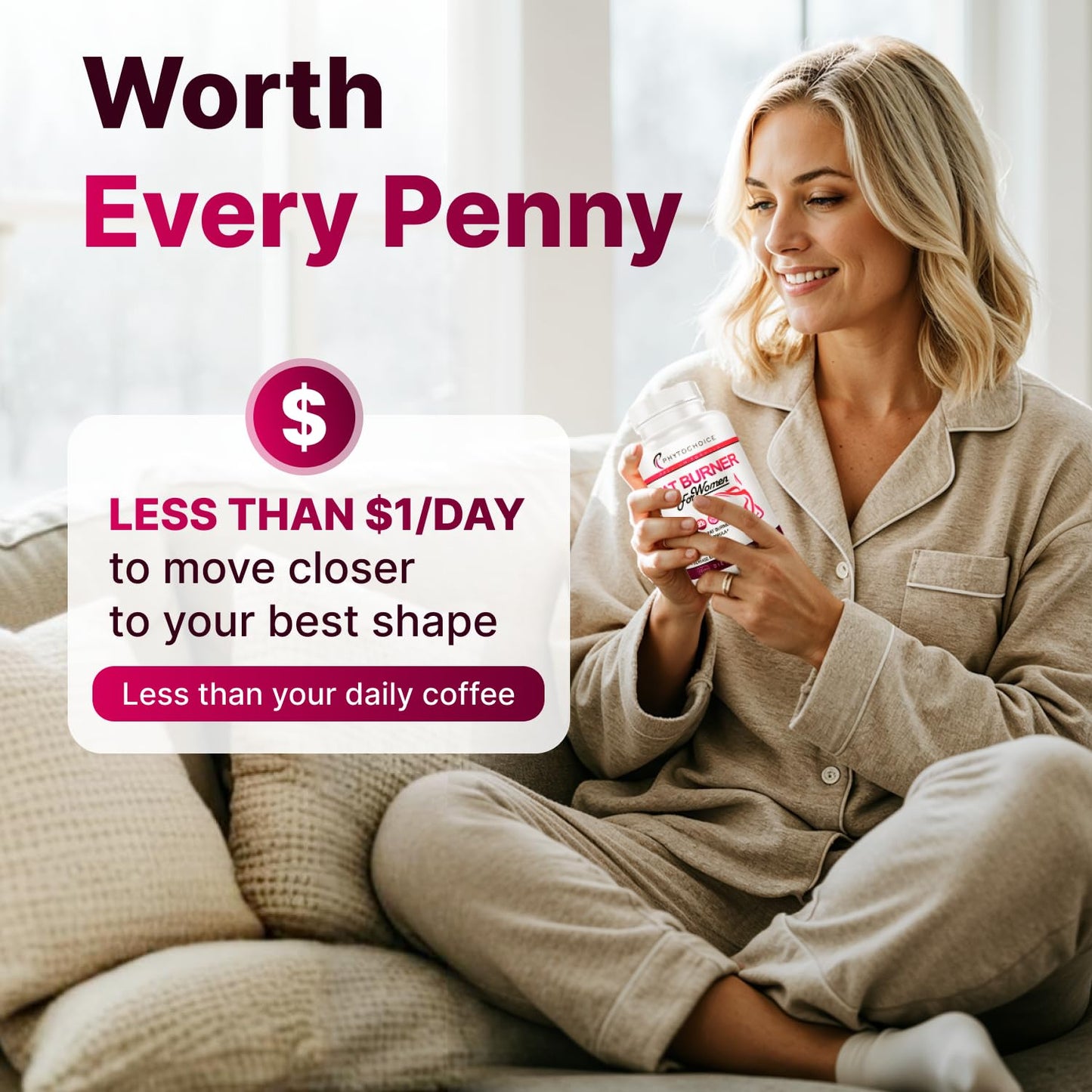 Belly Fat Burner for Women – Powerful Weight Loss Pills That Target Stubborn Belly & Thigh Fat – Thermogenic Metabolism Booster, Appetite Suppressant & Bloating Relief - Maple Wellness Supplements