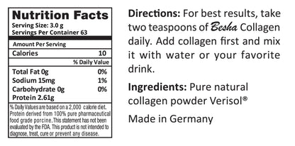 BESHA INC Verisol Collagen Bioactive Peptides (Natural Collagen Powder) Made in Germany - 2 Month Supply - Maple Wellness Supplements