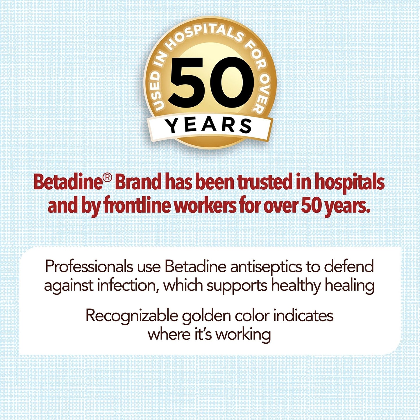 Betadine Antiseptic First Aid Solution, Povidone-Iodine 10%, Infection Protection, Kills Germs in Minor Cuts Scrapes and Burns, No Sting Promise, No Alcohol or Hydrogen Peroxide, 8 FL OZ - Maple Wellness Supplements