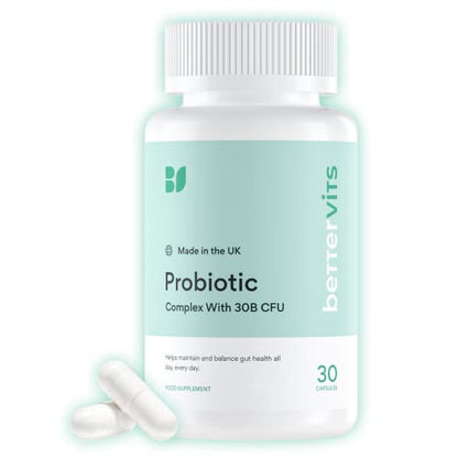 Bettervits Probiotic Complex | 30B CFU | Gut Health | Digestion | Bloating | IBS - Maple Wellness Supplements