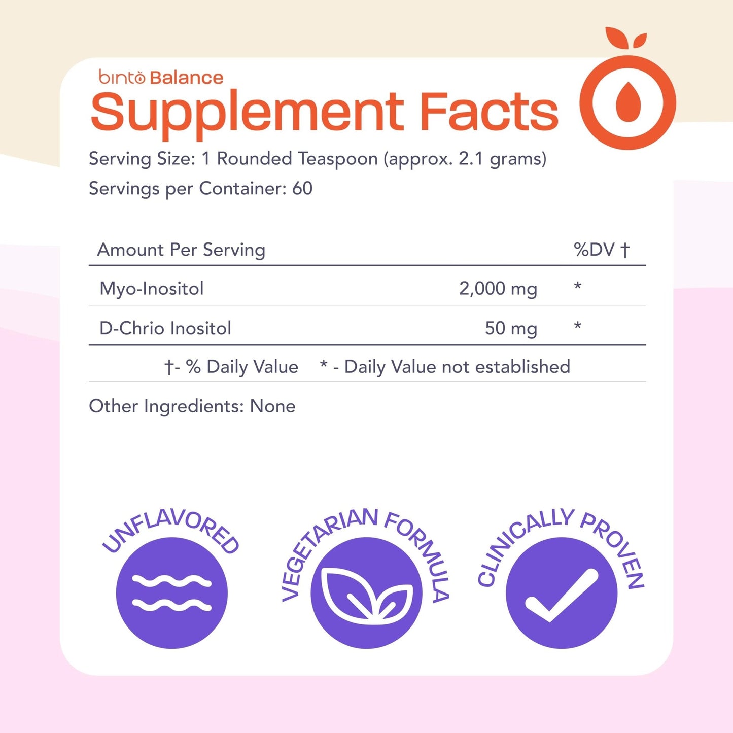 Binto Inositol Powder Mix | 60-Day Supply | 40:1 Ratio of Myo and D-Chiro Inositol - Maple Wellness Supplements
