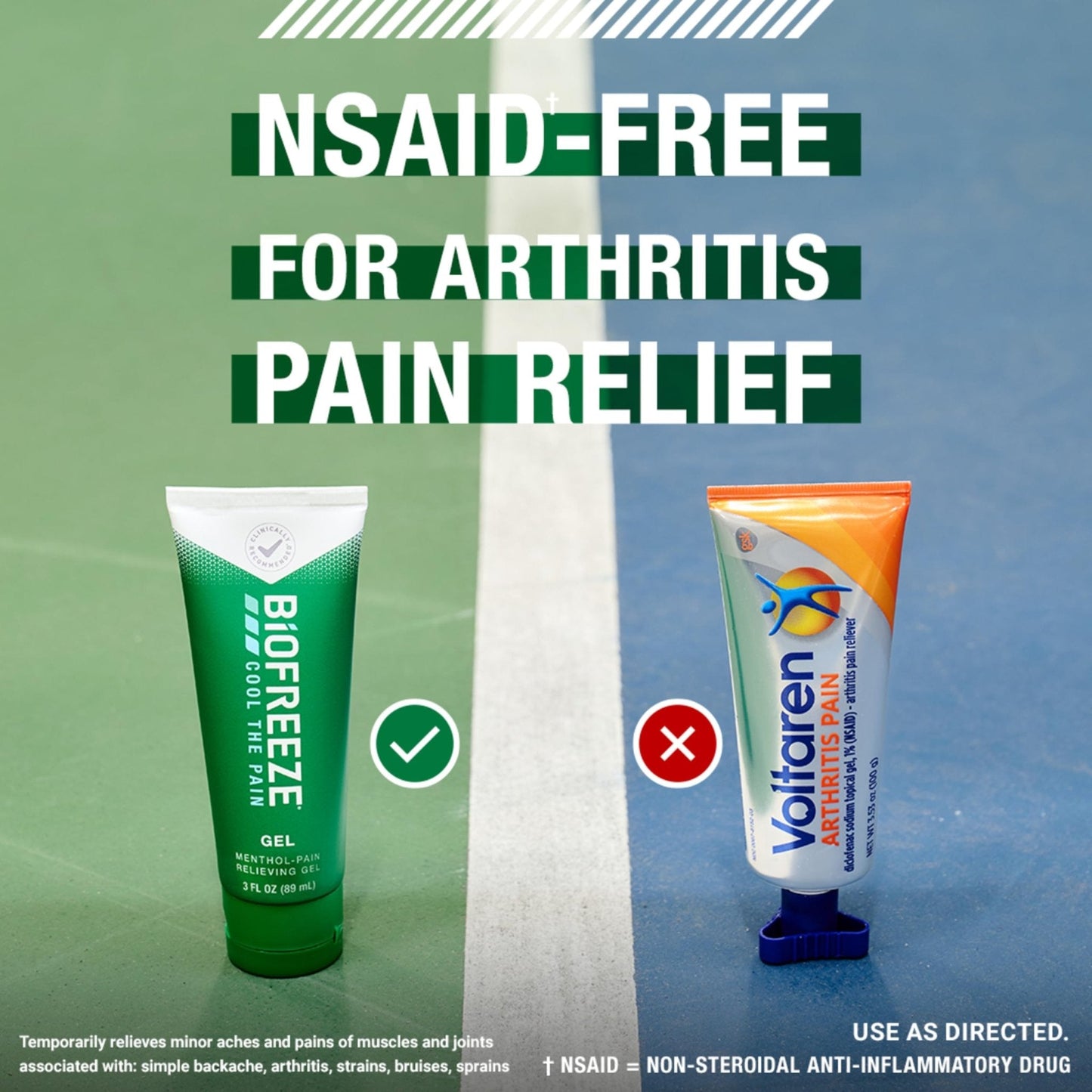 Biofreeze Gel Pain Relief, Knee & Lower Back Pain Relief, Arthritis Pain Reliever, Sore Muscle Relief, Neck Pain Relief, Cooling Joint Pain Relief, Menthol Gel 3 Fl Oz - Maple Wellness Supplements