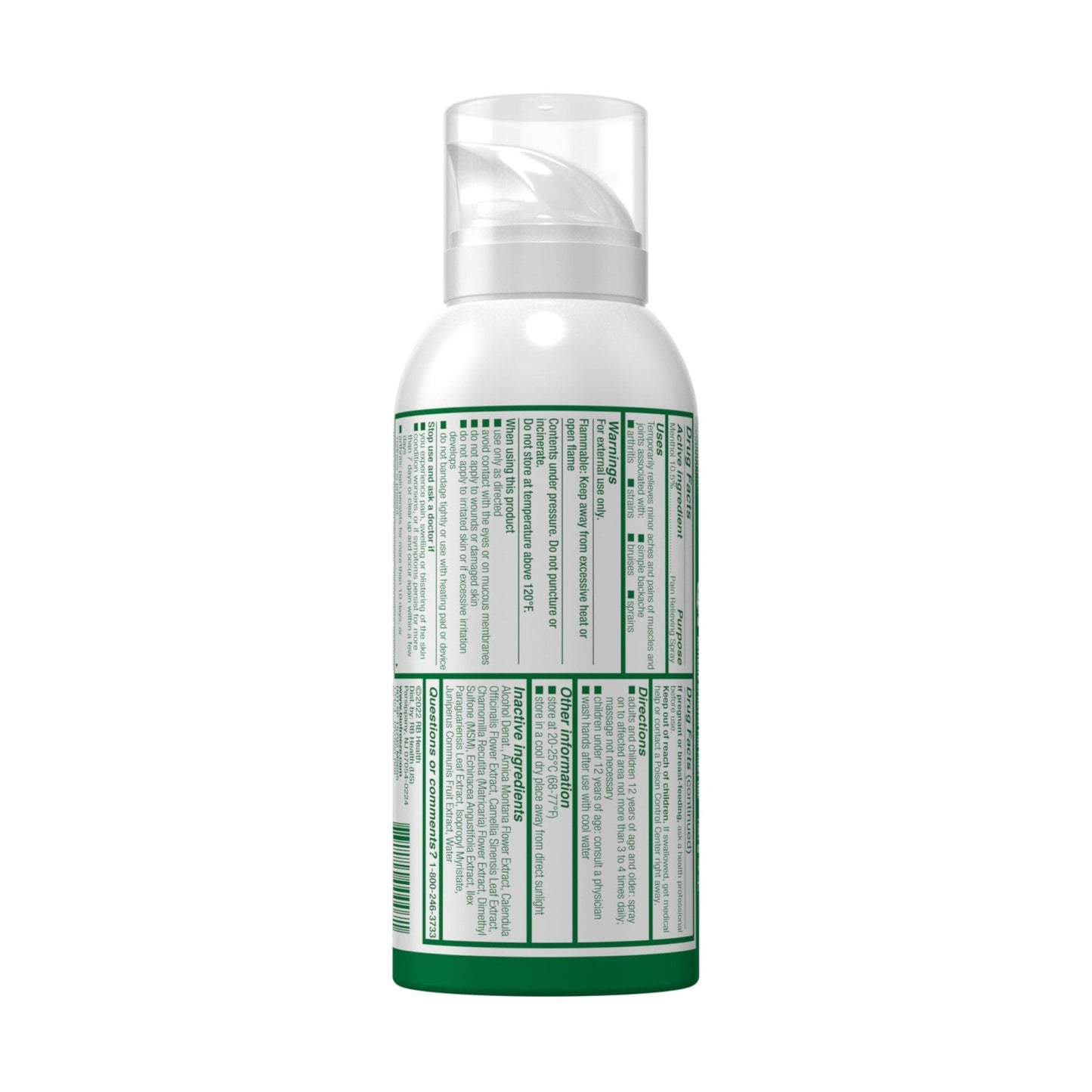 Biofreeze Menthol Pain Relieving Spray 3 FL OZ Colorless Aerosol Spray for Pain Relief Associated with Sore Muscles, Arthritis, Simple Backaches, and Joint Pain (Packaging May Vary) - Maple Wellness Supplements
