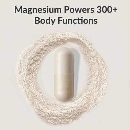 BIOptimizers Magnesium Breakthrough Supplement with 500mg - 7 Forms of Magnesium: Glycinate, Malate, Citrate, and More - Natural Support for Sleep and Cognitive Function -30 Capsules- Calming Vitamins - Maple Wellness Supplements