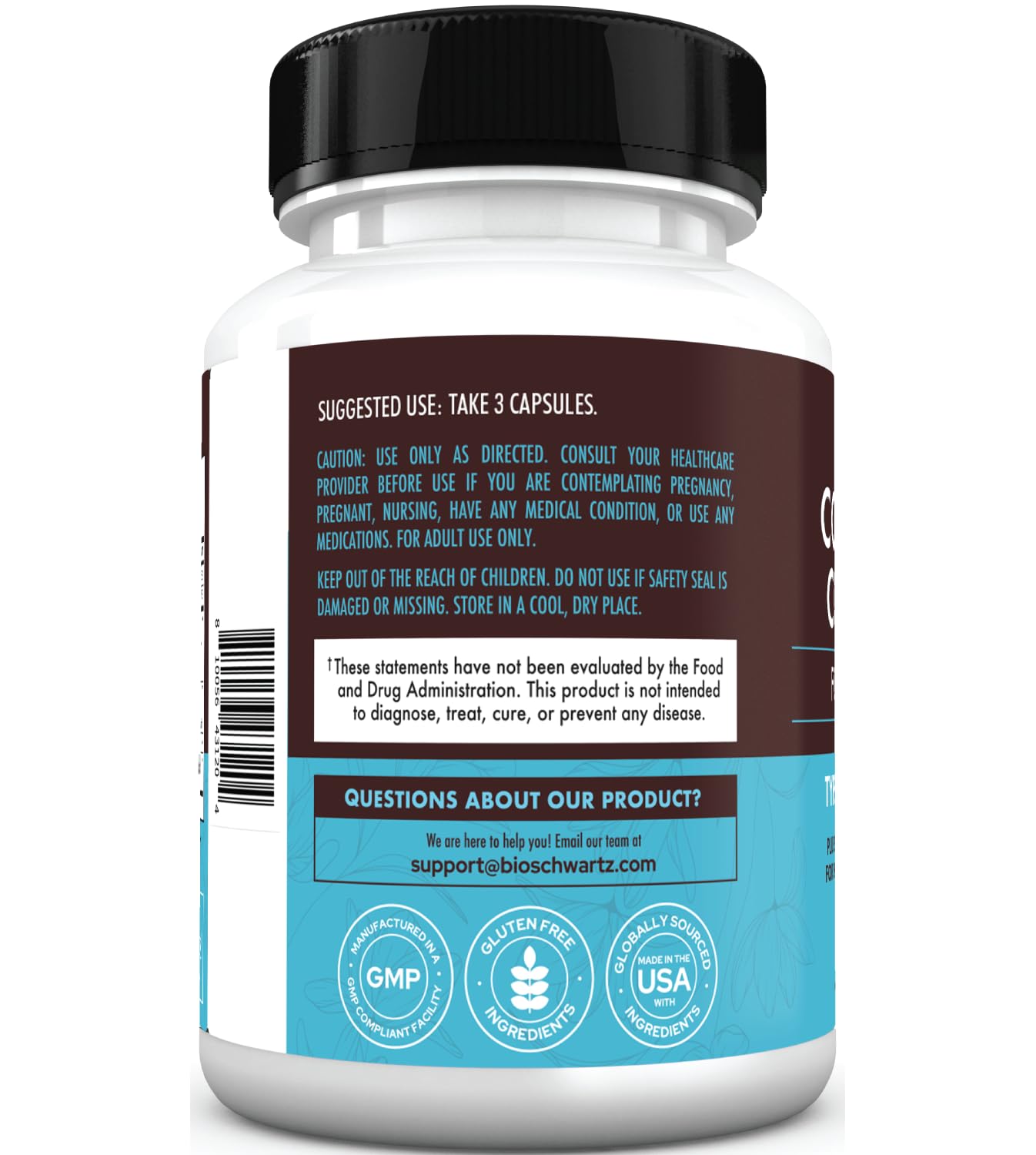BioSchwartz Hydrolyzed Collagen Peptide Capsules - Multi Collagen Supplements for Women Types I, II, III, V, X with Vitamin C, Biotin, - Maple Wellness Supplements