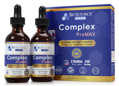 BioSource Labs Complex ProMAX Premium Diet Drops (2 x 2 oz Bottle) - Maple Wellness Supplements