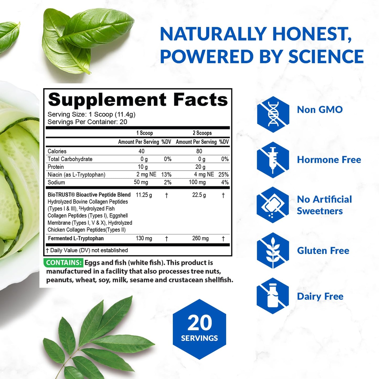 BioTrust Ageless Multi Collagen Peptides Powder - 5 Types (I, II, III, V, X) - Unflavored Collagen Powder for Women & Men - Hydrolyzed Protein - Maple Wellness Supplements