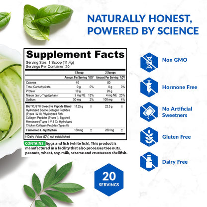 BioTrust Ageless Multi Collagen Peptides Powder - 5 Types (I, II, III, V, X) - Unflavored Collagen Powder for Women & Men - Hydrolyzed Protein - Maple Wellness Supplements