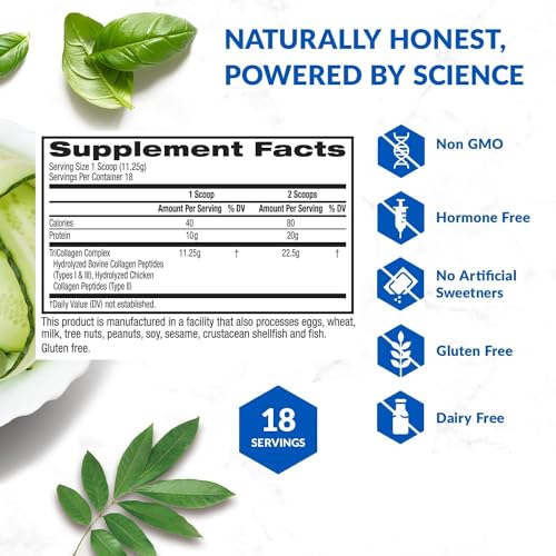 BioTrust Tri Collagen Powder - 3-in-1 Hydrolyzed Collagen Peptides Powder - Maple Wellness Supplements