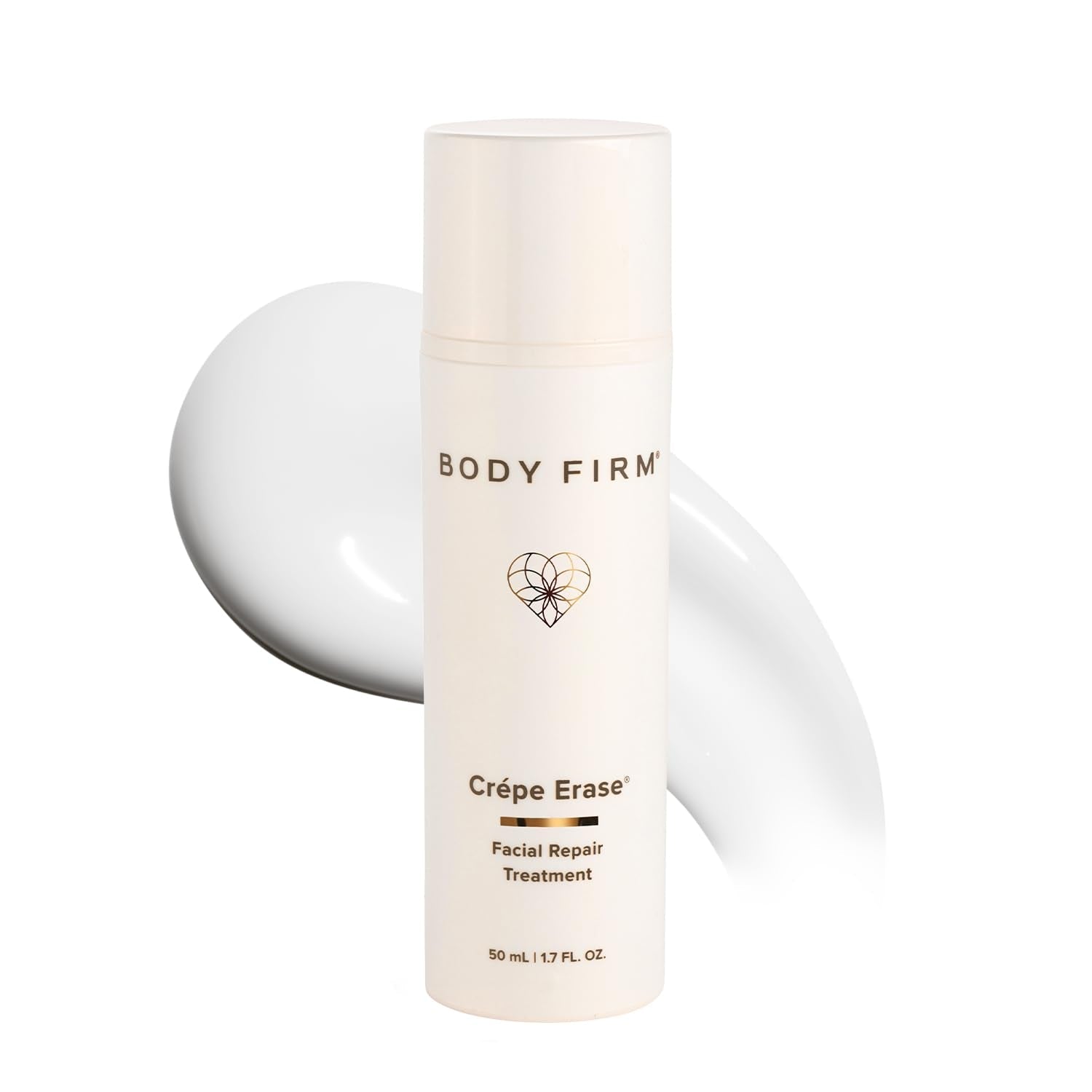 Body Firm Crepe Erase Facial Repair Treatment, Anti Aging Face Moisturizer With Shea Butter, Collagen, Vitamin E, Neck Firming Cream for Wrinkles and Fine Lines, Original Citrus, 1.7 FL Oz - Maple Wellness Supplements