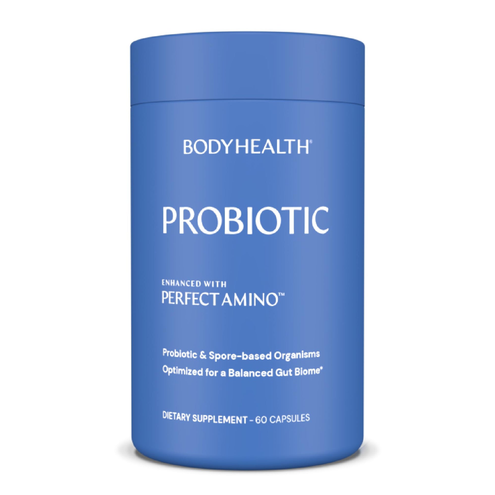 BodyHealth Probiotic Enhanced with PerfectAmino for Women and Men, Spore Based with Bifidobacterium, Lactobacillus Salivarius, - Maple Wellness Supplements
