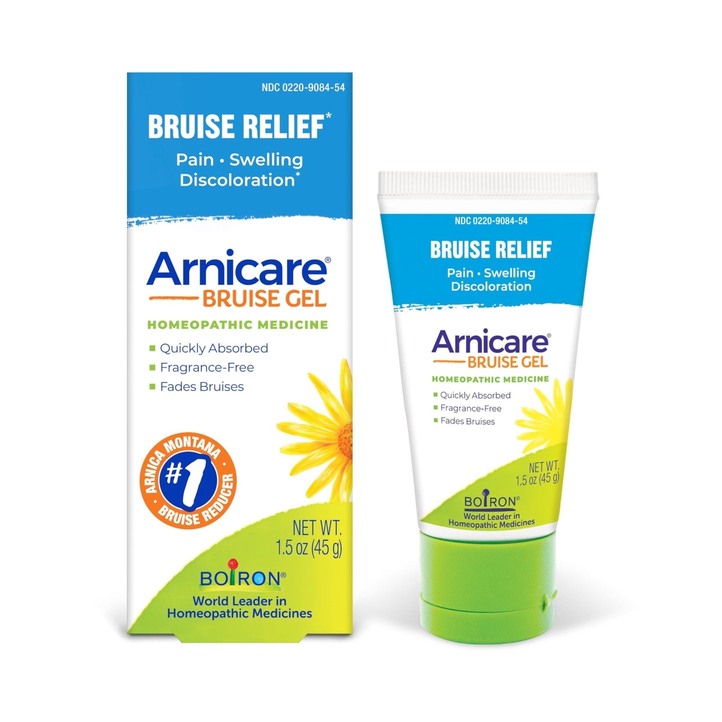 Boiron Arnicare Bruise Gel for Relief of Pain, Inflammation or Swelling, Soreness, and Discoloration - Non-greasy and Fragrance-Free - 1.5 oz - Maple Wellness Supplements