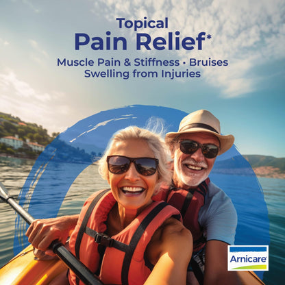 Boiron Arnicare Cream for Joint Pain, Muscle Pain, Swelling, Soreness, Stiffness, and Bruises - Fast Absorbing and Fragrance-Free - 2.5 oz - Maple Wellness Supplements