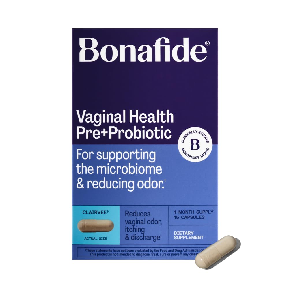 Bonafide Clairvee Vaginal Probiotic for Relief from Odor, Itching, & Discharge. — 1-Month Supply (15 Capsules) - Maple Wellness Supplements