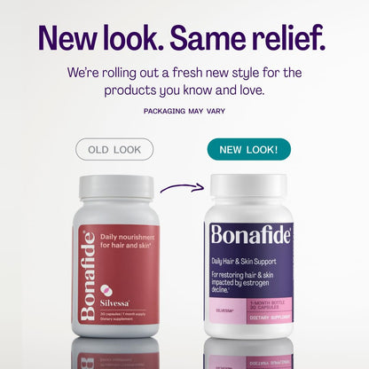 Bonafide Silvessa Hair & Skin Support Capsules – Hormone-Free, Drug-Free Daily Nourishment for Hair & Skin During Menopause – 30 Day Supply (30 Capsules) - Maple Wellness Supplements