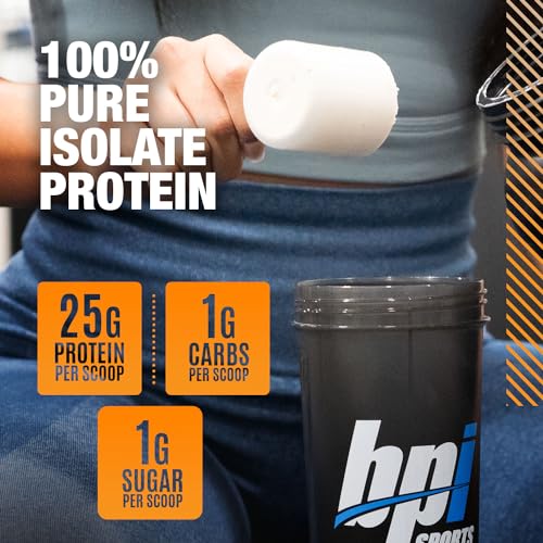 BPI Sports ISO HD Isolate Protein Vanilla Cookie, 76.8 oz - 69 Servings - Maple Wellness Supplements