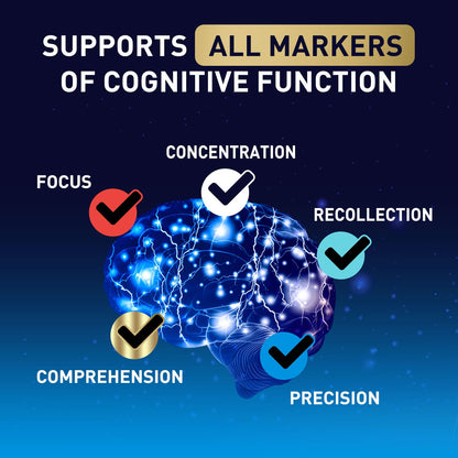 Brain Supplements for Memory and Focus with Phosphatidylserine, Nootropic Memory Supplement Gummy for Brain Health, Concentration, Mental & Cognitive Support, Focus Vitamins with B6 & B12-60 Gummies - Maple Wellness Supplements