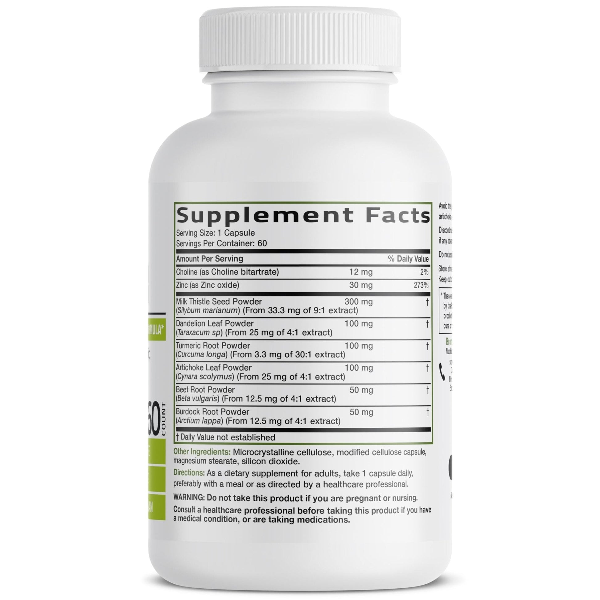 Bronson Liver Detox Advanced Detox & Cleansing Formula Supports Health Liver Function with Milk Thistle, Dandelion Extract, Turmeric, Artichoke Leaf & More - Maple Wellness Supplements