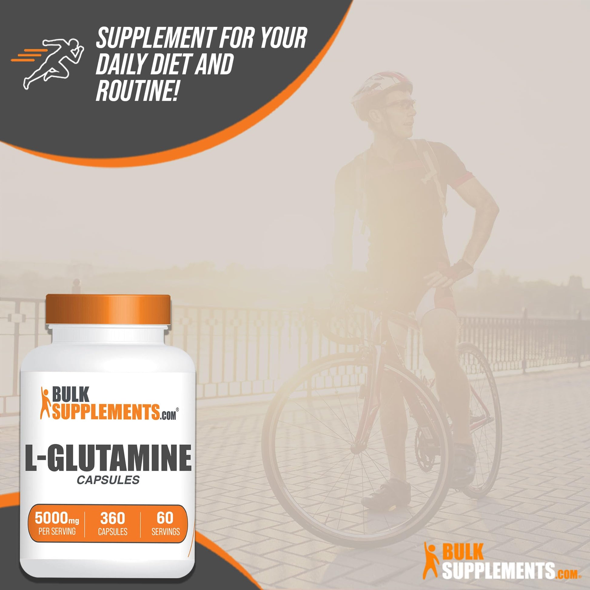 BULKSUPPLEMENTS.COM L-Glutamine Capsules - Glutamine Supplement, L Glutamine - Maple Wellness Supplements