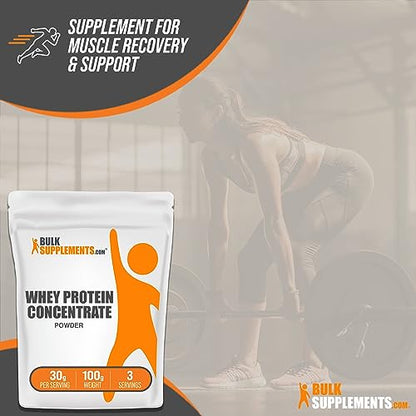 BULKSUPPLEMENTS.COM Whey Protein Concentrate Powder - Unflavored Protein Powder - Maple Wellness Supplements