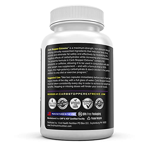 Carb Stopper Extreme: Maximum Strength, Natural Carbohydrate and Starch Neutralizer - Maple Wellness Supplements