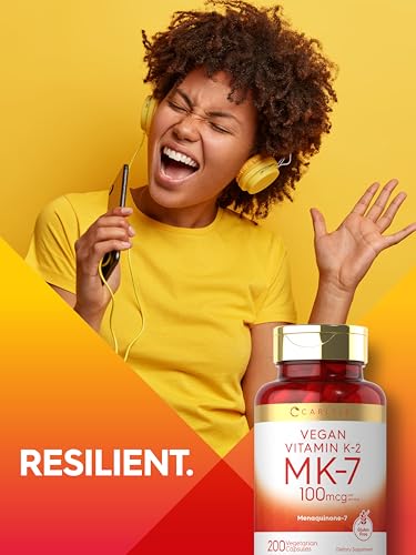 Carlyle Vitamin K2 MK7 100mcg | 200 Vegan Capsules | Menaquinone-7 Supplement - Maple Wellness Supplements