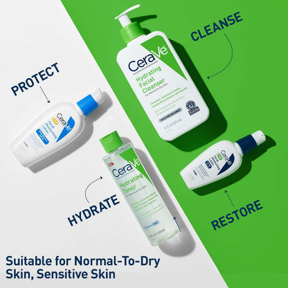 CeraVe Hydrating Toner for Face Non-Alcoholic with Hyaluronic Acid, Niacinamide, and Ceramides for Sensitive Dry Skin - Maple Wellness Supplements