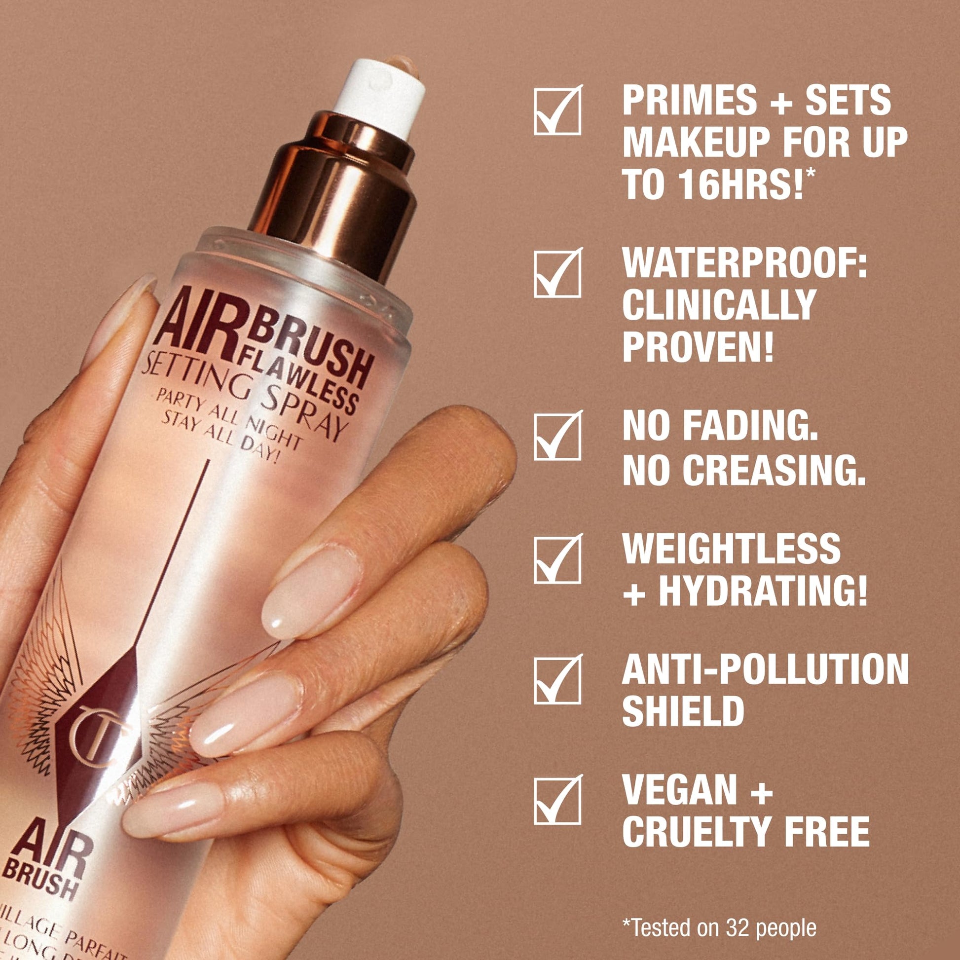 Charlotte Tilbury Airbrush Flawless Setting Spray - Ultra-Fine Hydrating Mist to Prime - Maple Wellness Supplements