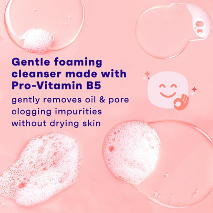 Clean & Clear Essentials Oil-Free Foaming Facial Cleanser, Daily Foaming Face Wash with Pro-Vitamin B5 for Sensitive Skin - Maple Wellness Supplements