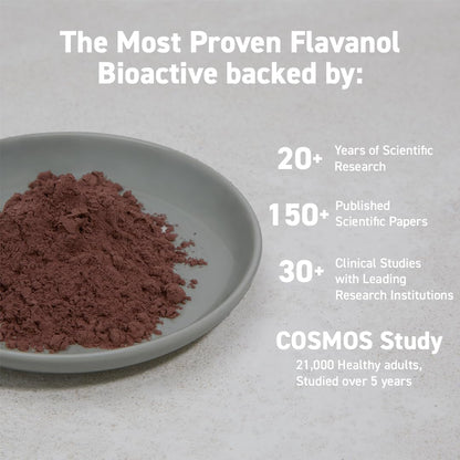 CocoaVia Cocoa Flavanols 500mg – Heart and Brain Support, High Flavanol Cocoa Powder - Maple Wellness Supplements