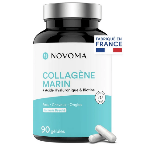 Collagène Marin + Acide Hyaluronique 90 gélules NOVOMA - Maple Wellness Supplements