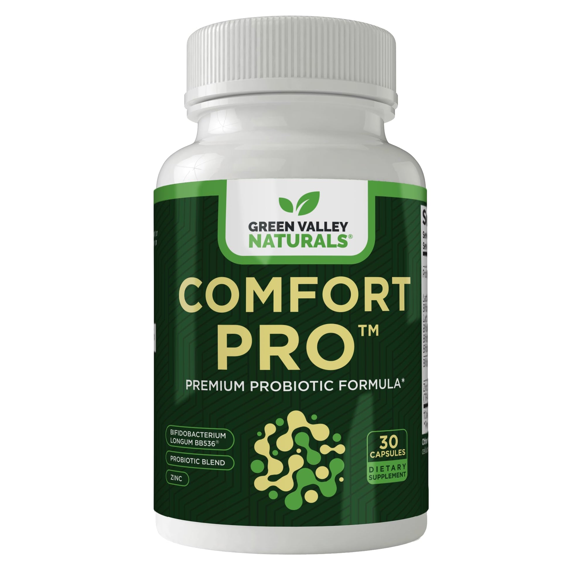 ComfortPro™ Daily Probiotics for Digestive Health | Constipation Relief & Bloating Support for Women & Men | Gut Cleanse with Zinc | Helps Reduce Gas & Promotes Digestive Regularity | Valley Formula - Maple Wellness Supplements