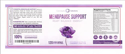 Concepta Solutions Menopause Support - Menopause Relief and Weight Management Support - for Hot Flashes, Night Sweats Relief and Energy - 120 Capsules - Made in USA - Maple Wellness Supplements